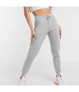 Autumn High Quality Drawstrings Elastic Waist Sport Sweat Pants Fitness Cotton Custom Women's Pants & Trousers