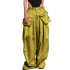 TWOTWINSTYLE New Desgin Spliced Pockets Zipper Wide Leg High Waist Loose Casual Trousers Women