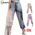 Harajuku Tie Dye Sweatpants Women Rainbow Color Loose Sweat Trousers Streetwear Casual Hip Hop Mid Waist Harem Pants Joggers