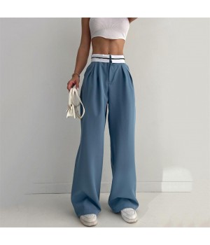 all match high waist casual loose wide leg pants summer 2023 women clothing women's pants & trousers