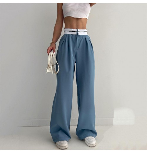 all match high waist casual loose wide leg pants summer 2023 women clothing women's pants & trousers