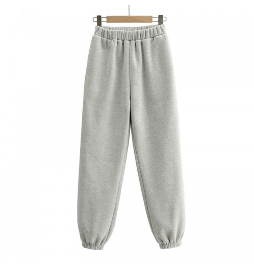 OEM Wholesale Thick Cotton Hip Hop Baggy Pants Custom Blank Plain Sweat Pants Women's Pants & Trousers