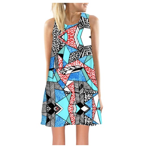 2024 custom Personalized summer party wear sexy Sublimation print floral beach elegant casual dresses for women ladies